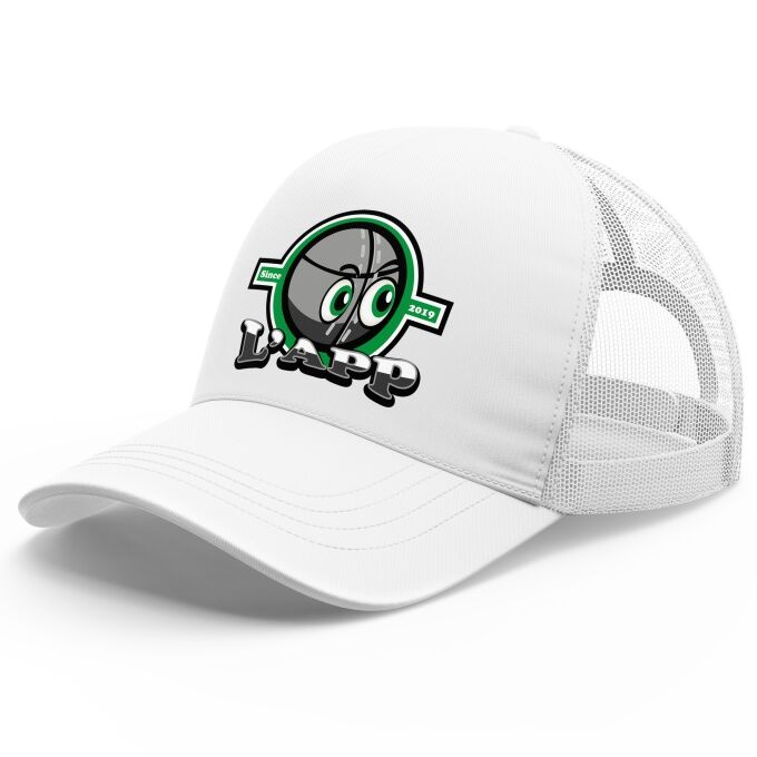 Casquette Trucker avec filet (idéal pour l'été) de qualité supérieure (matériau de personnalisation haut de gamme, imprimé en France)